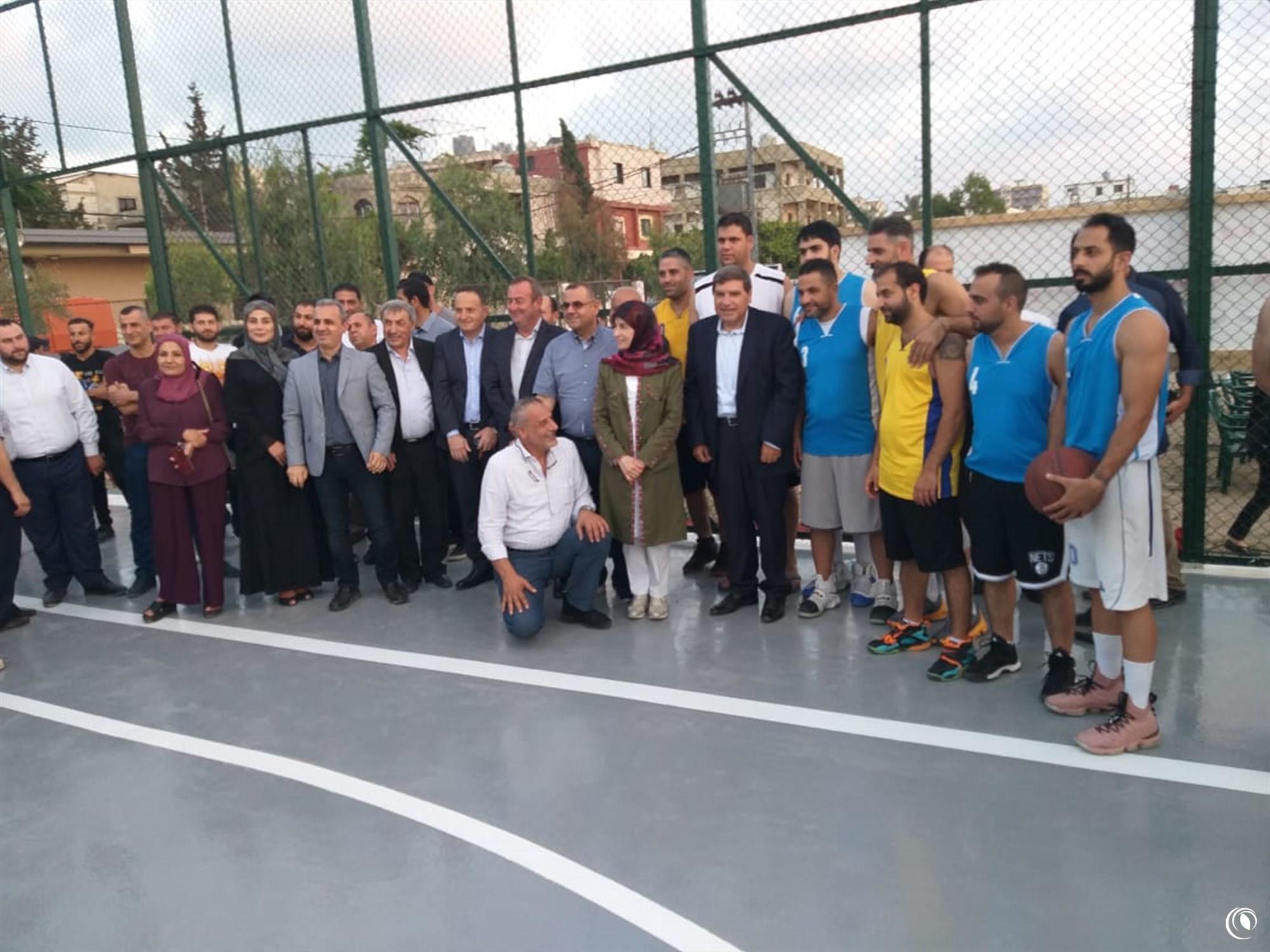 Regie inaugurates basketball court in Tyr