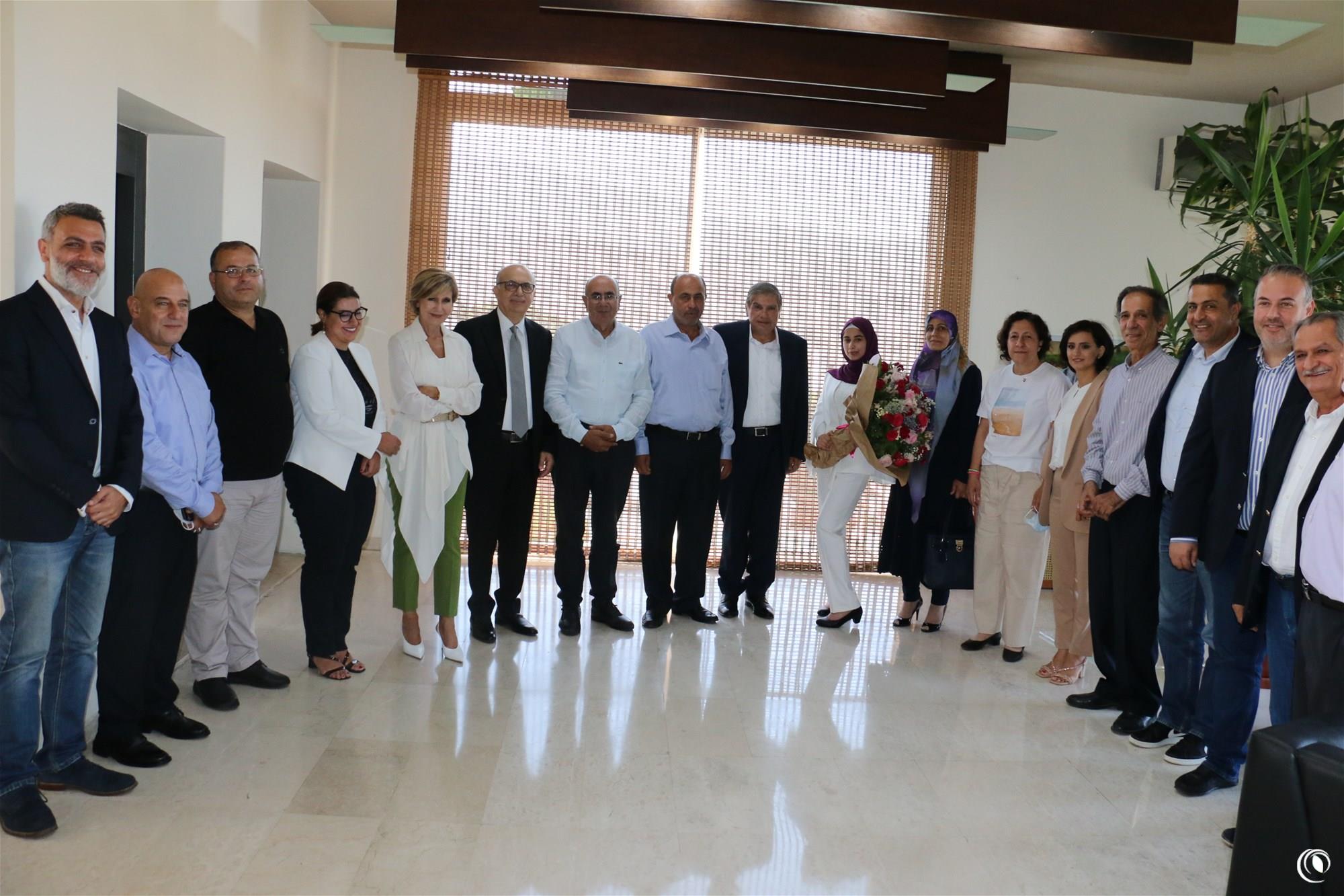 Within its effort to encourage outstanding students, children of tobacco farmers: The Regie honors Amira Zreik who ranked first in Lebanon in Brevet